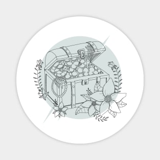 treasure charm - aesthetic drawing Magnet